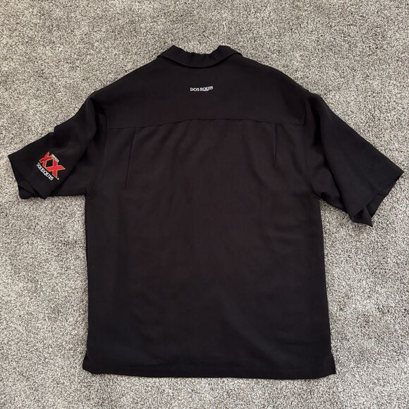 CUBAVERA Dos Equis XX Embroidered Black Shirt Pocket Size Medium NWT - Picture 11 of 13